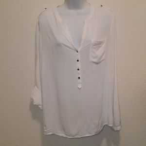 Apt 9 white sheer blouse
